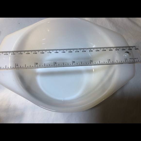 Vintage INDOPAL WHITE MILK Glass Set Of 3 Pink Grey Floral Indonesia - Picture 4 of 8